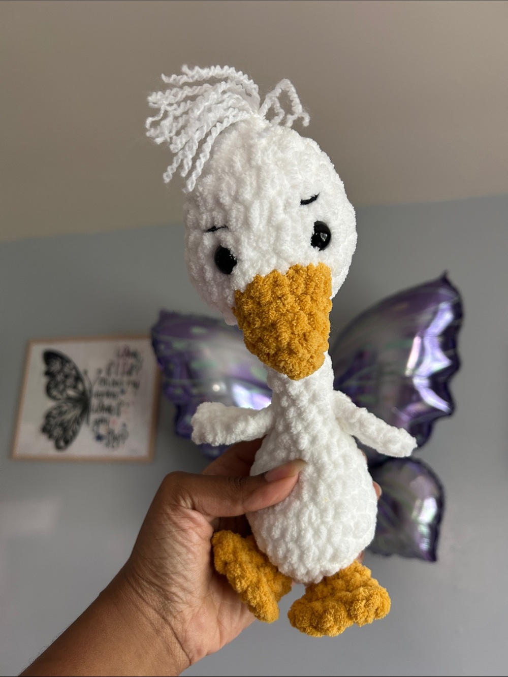 Handmade Plush Goose